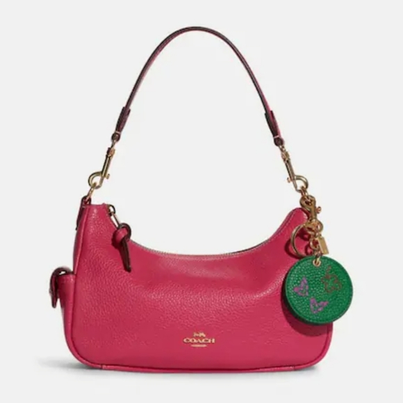 COACH | Mirror Bag Charm with Diary Embroidery Green - Picture 11 of 11